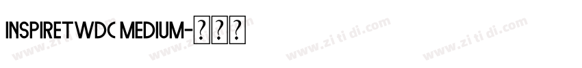InspireTWDC Medium字体转换